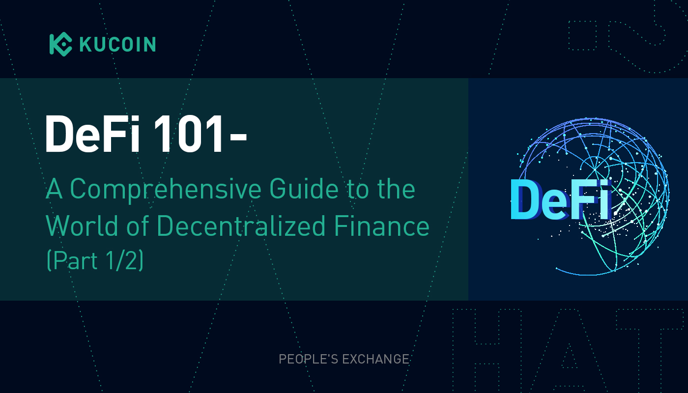 network of nodes representing decentralized finance